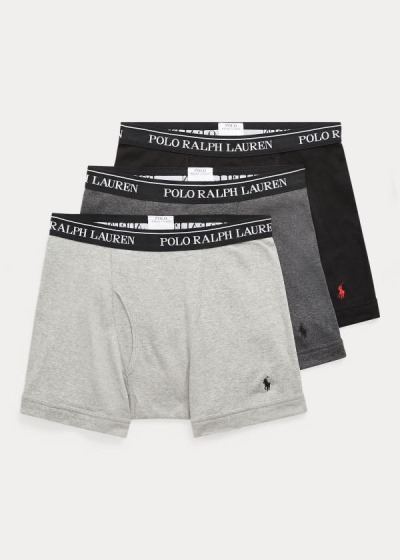 Men's Polo Ralph Lauren Cotton 3-Pack Briefs | 124790QDV